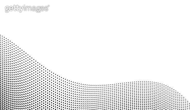 Abstract half tone waves texture. Pop art dotted pattern. Optical ...