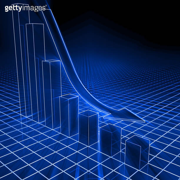 Financial crisis chart falling graph stock market loss 이미지 (1818296009 ...
