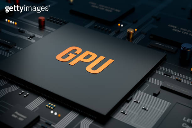 GPU processor on the motherboard. 이미지 (1479621735) - 게티이미지뱅크