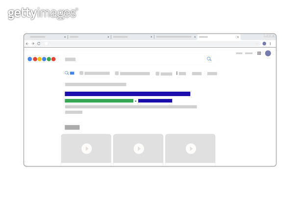 Search engine result page browser exploration user interface simplified ...