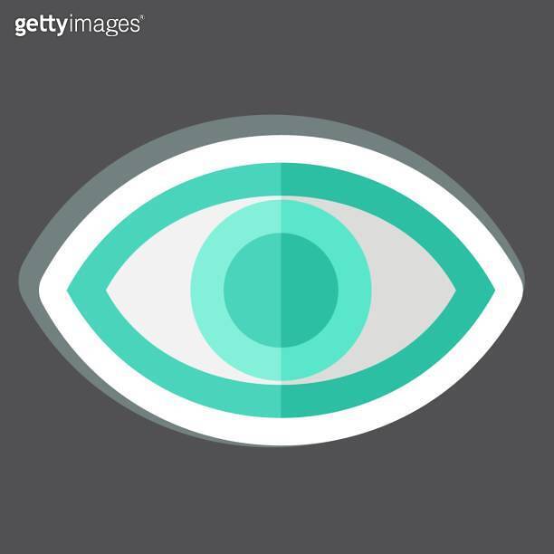 Sticker Visual Performance. related to Art and Media symbol.simple ...