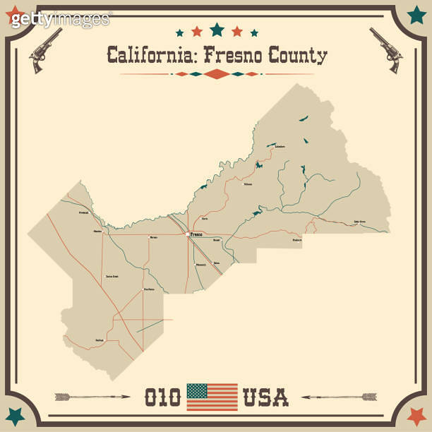 Large and accurate map of Fresno - 1552956877