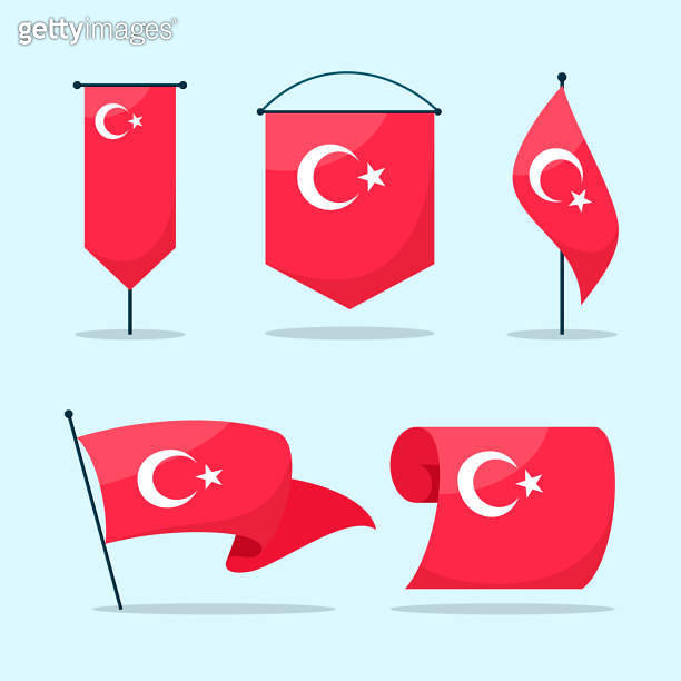 Turkey flags collection 이미지 (1464765247) 게티이미지뱅크