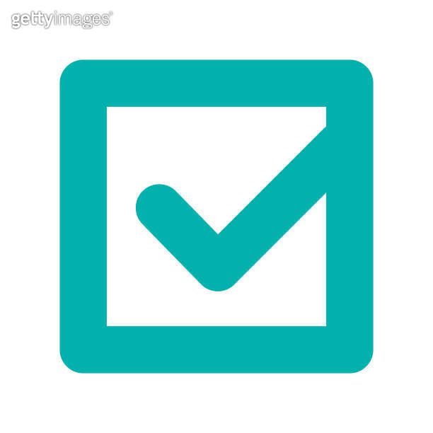 Flat design light green checkbox. Vector. 이미지 (1477194775) - 게티이미지뱅크