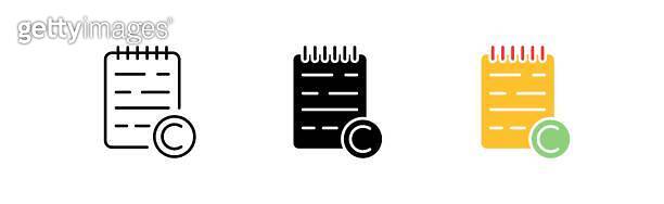 Notes Forms Icon Notes icons set. Abstract, notes, notepad, notebook, documents, note ...