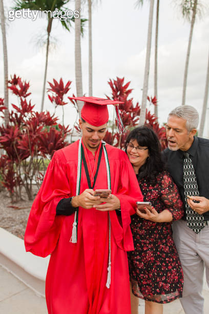 Cuban Graduation A 2023 High-School Senior, 18-Year-Old Young Man with Brown Hair ...