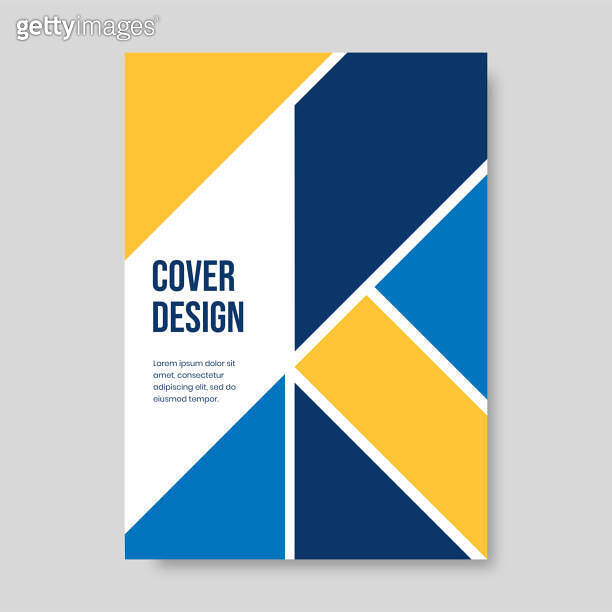 Book cover brochure designs in geometric style. Vector illustration