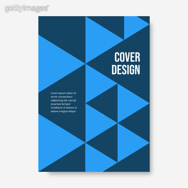 Book cover brochure designs in geometric style. Vector illustration