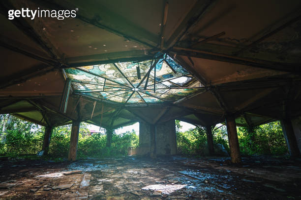 Misplaced Building Abandoned Soviet Children Sanatorium in Georgia. Lost Building ...