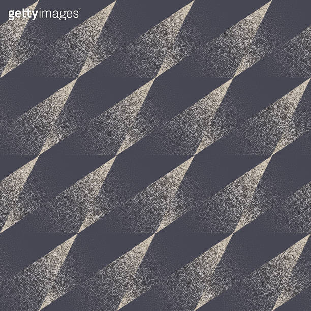 Tilted Triangular Structure Seamless Pattern Vector Dot Work Abstract ...