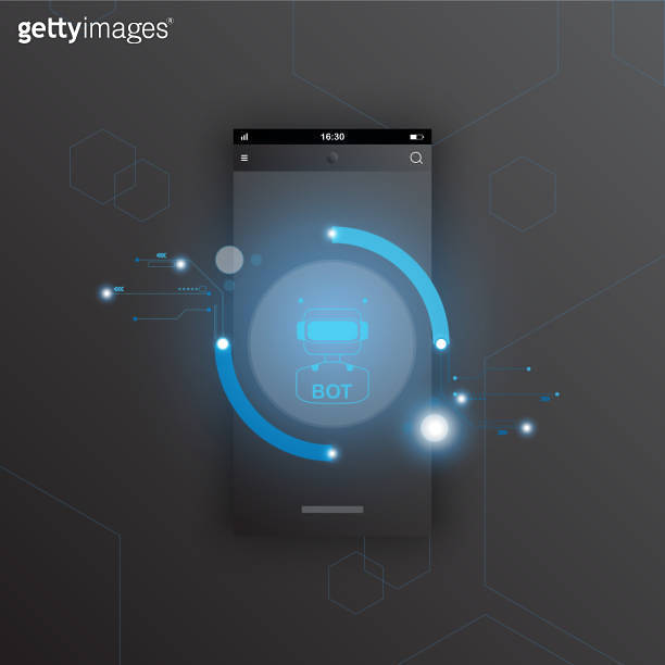 mobile phone technology background abstract. 이미지 (1458288629) 게티이미지뱅크
