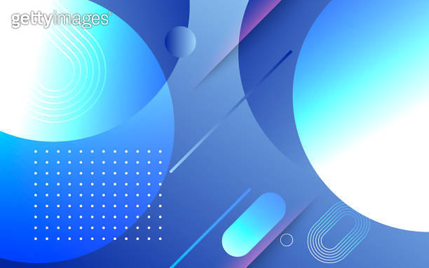 Modern abstract blue gradient geometric round circle shape background ...