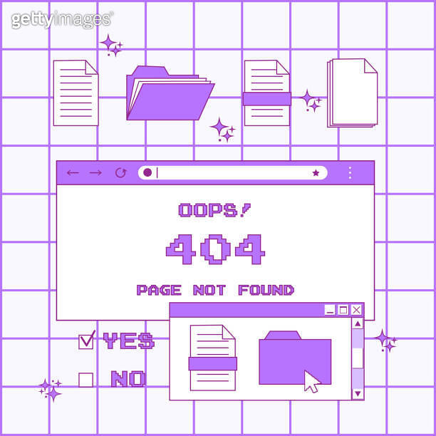 Social media story template in retro style. Post with old computer ...