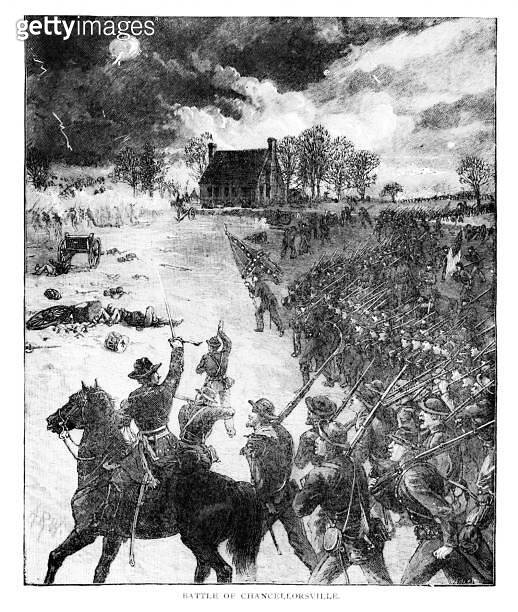 Battle of Chancellorsville, Virginia, United States, 19th Century ...