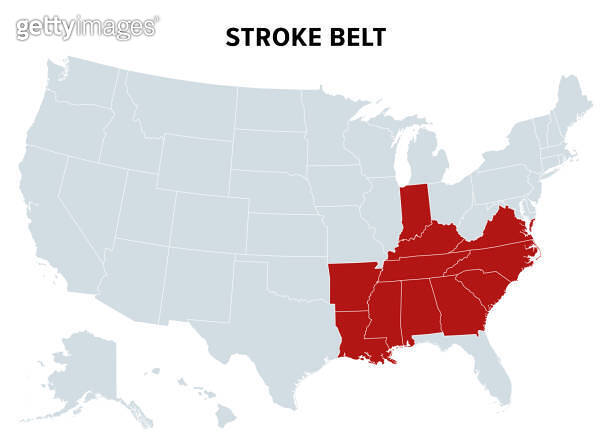 Stroke Belt or Stroke Alley of - 2159362392 