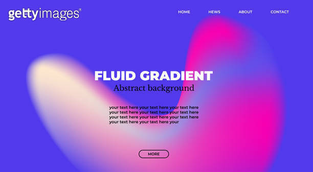 Abstract gradient web page design template, background with smooth blur ...