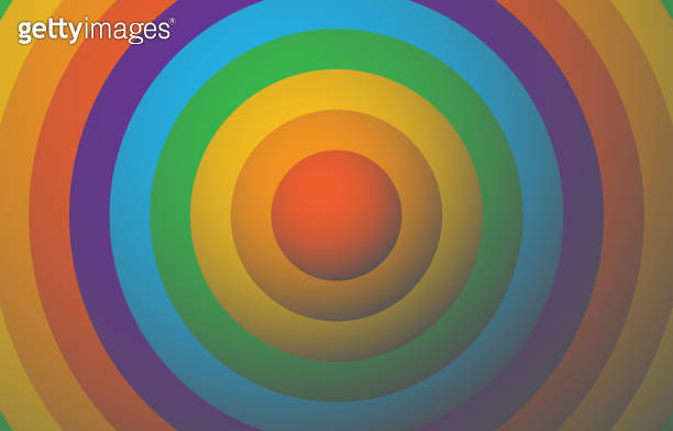abstract round pride month colorful rainbow background design for LGBTQ ...