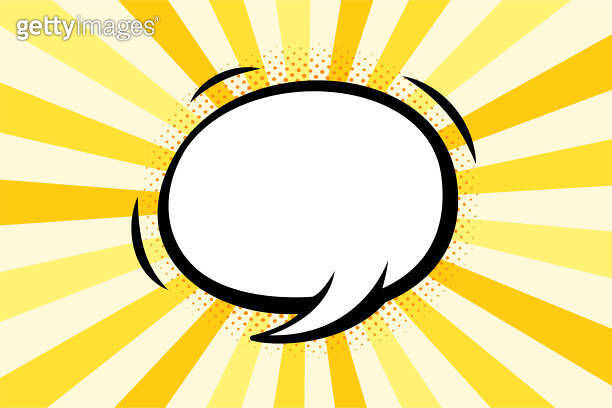 Comic speech bubble with halftone shadow, pop art style. 이미지 ...