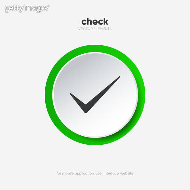 Checkmark, confirm, approve, appreciate, like symbol. Decline, reject ...