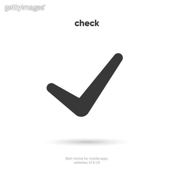 Checkmark, confirm, approve, appreciate, like symbol. Decline, reject ...