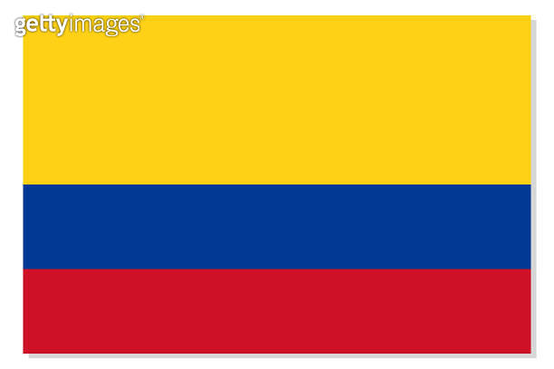 Flag of Colombia. Colombian national symbol in official colors ...