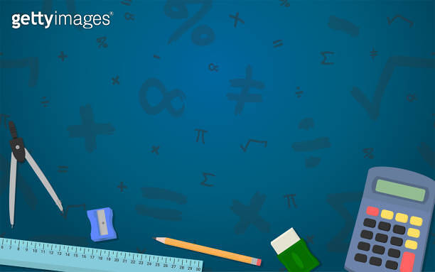 Math Design Layout - Mathematics Layout with Calcutator, Ruler, Pencil ...
