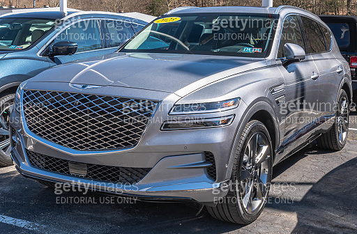 A dealership in Monroeville, Pennsylvania, USA with a Hyundai Genesis ...