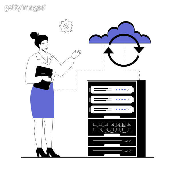 Cloud synchronization. Cloud storage. Digital file organization service