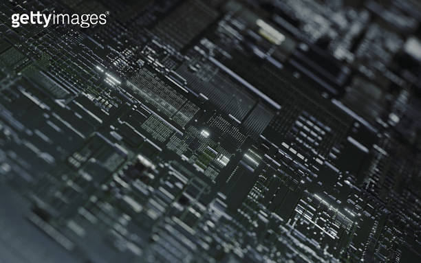 Getty Images Computer Processing 3D rendering abstraction computer processor technology background,big ...
