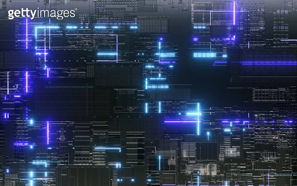 Getty Images Computer Processing 3D rendering abstraction computer processor technology background,big ...
