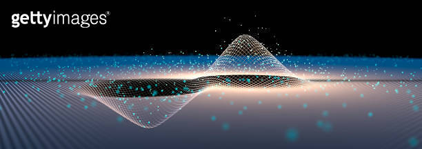 Blue Digital raster wave micro structure (2177249163) 일러스트, 무료 일러스트 ...