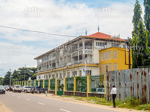 House On The City Street In Kinshasa In The Democratic Republic Of ...