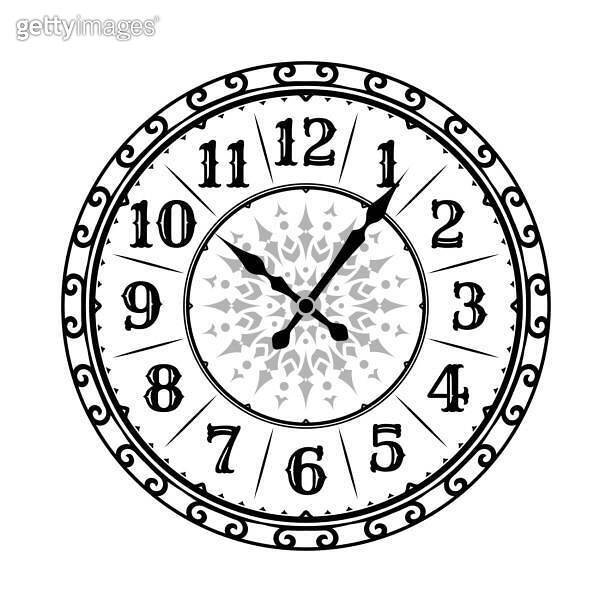 Vintage Clock Face Old Watch With Retro Numbers Antique Clock face vintage-clock-face-old-watch-with-retro-numbers-antique-clock-face