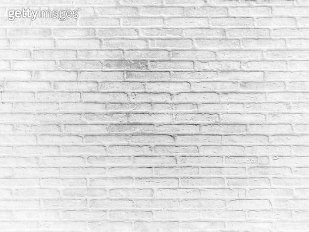 White bricks wall for abstract brick background and texture.Old vintage ...