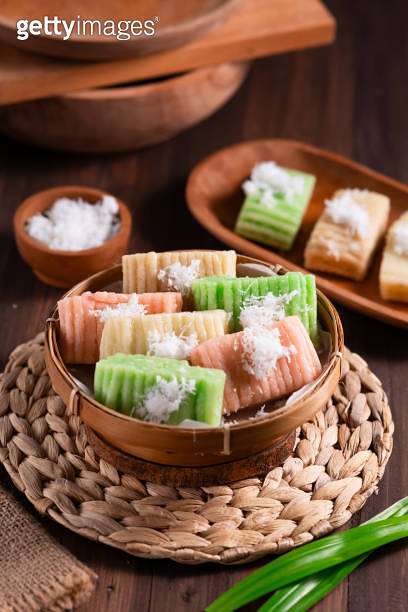Getuk Lindri is a traditional Indonesian dessert made from mashed ...
