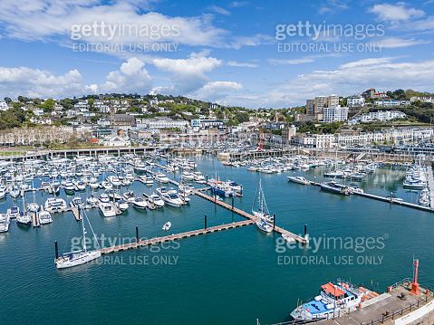 Boats in Torquay Harbour 이미지 (2151744597) - 게티이미지뱅크