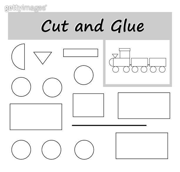 DIY worksheet. Color, cut parts of the image and glue on the paper. 이미지 ...