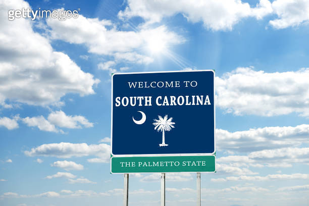 South Carolina welcome road sign 이미지 (2027155097) - 게티이미지뱅크
