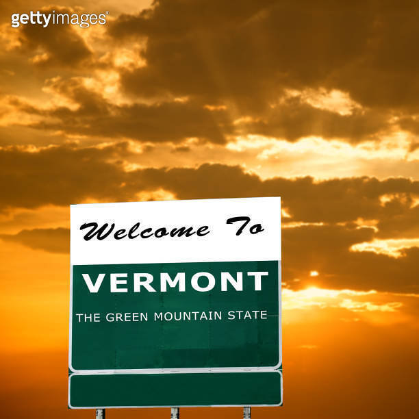 Vermont welcome road sign 이미지 (2027155131) - 게티이미지뱅크