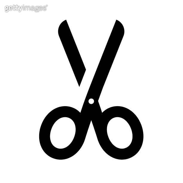 Black scissor icon flat style 이미지 (2086741447) - 게티이미지뱅크
