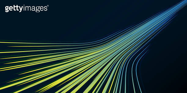 Vector abstract light lines in high speed technology concept. Image of ...