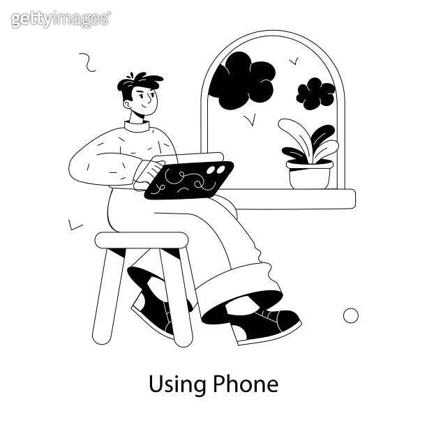 Using Phone 이미지 (2149581718) 게티이미지뱅크