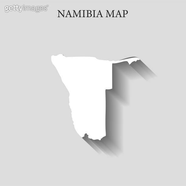 Simple and Minimalist region map of Namibia 이미지 (2154747841) - 게티이미지뱅크