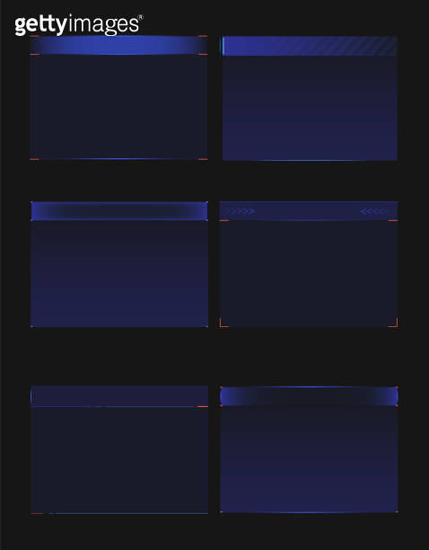 Vector illustration. Set of blank borders for information, graphs ...
