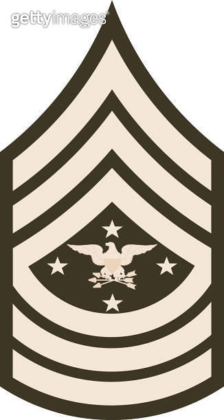 Shoulder pad military enlisted rank insignia of the USA Army SENIOR ...