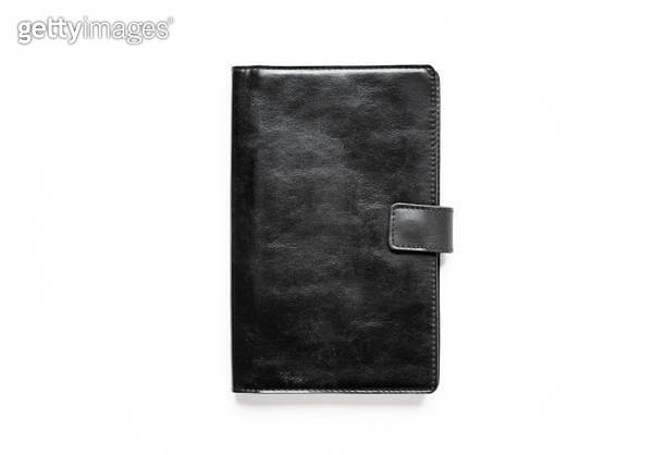 Black notebook cover model mockup for design key visual concepts or ...