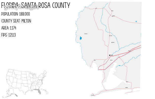 Large and detailed map of Santa - 2163759262