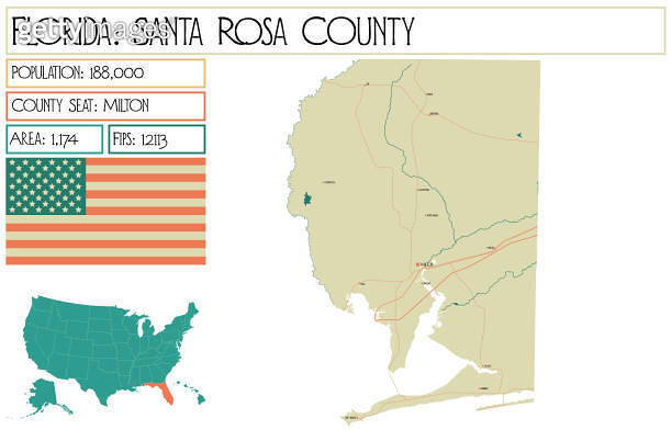 Large and detailed map of Santa - 2164781385