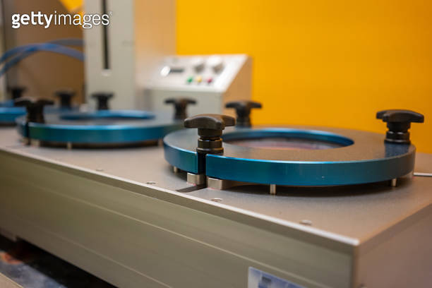 testing machine for quality control close up horizontal still ...