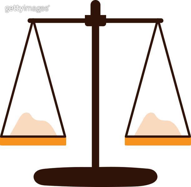 Balance, scales for balance and weight comparsion, old traditional mass ...